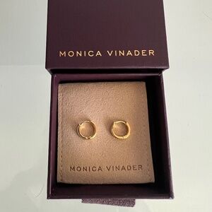 MONICA VINADER Disco Huggie Hoop Earrings
